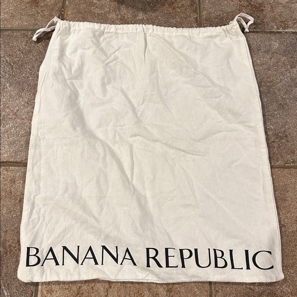 Banana Republic Extra Large Whute Flannel Drawstring Dust Bag - Picture 7 of 7